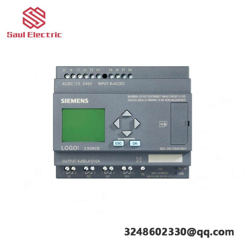 SIEMENS 6ED1052-1MD00-0BA7: Industrial Automation Logic Module, 12/24VDC Display