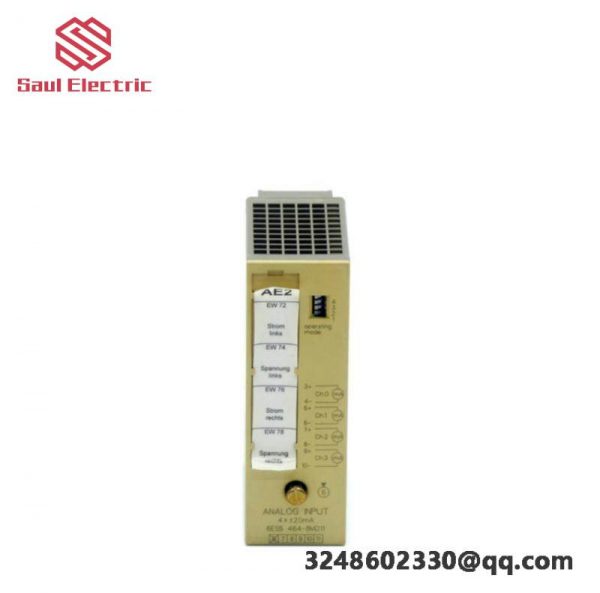 SIEMENS SIMATIC S5 464 Analog Input Module 8MF21, High-Performance Control Solution