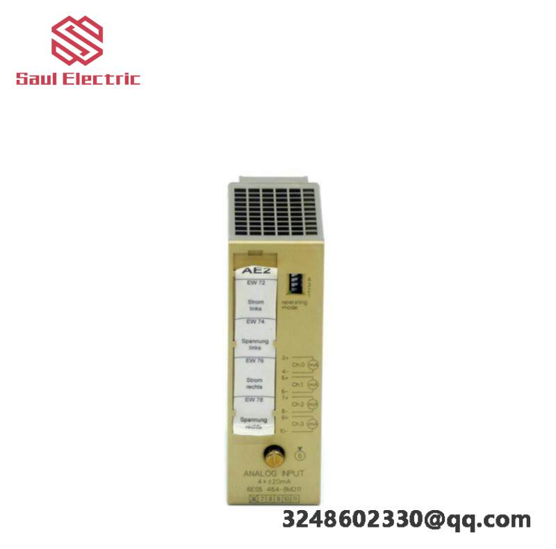 SIEMENS SIMATIC S5 464 Analog Input Module 8MF21, High-Performance Control Solution