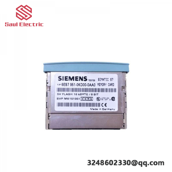 SIEMENS 6ES7951-0KD00-0AA0 S7 Memory Card: Advanced Control for Industrial Automation