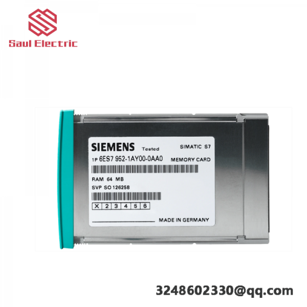 SIEMENS 6ES7952-1AK00-0AA0 RAM Memory Card for Industrial Control Systems