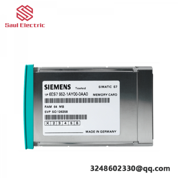 SIEMENS 6ES7952-1AM00-0AA0 RAM MEMORY CARD: Efficient Storage Solution for S7-400 Controllers