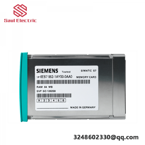 SIEMENS 6ES7952-1KL00-0AA0 Memory Card: Industrial Control Module