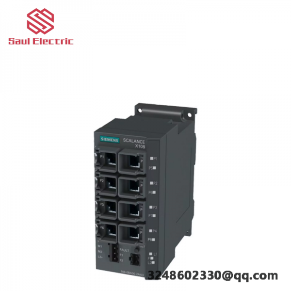 SIEMENS SCALANCE X108 - 6GK5108-0BA00-2AA3, Industrial Ethernet Switch