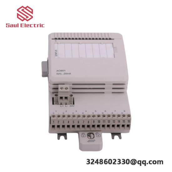 ABB AO801 3BSE020514R1 - High-Precision Analog Output Module for Industrial Automation