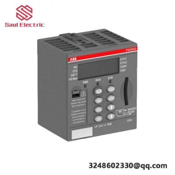 ABB PM5650-2ETH: Advanced Central Processing Unit for Industrial Control Solutions