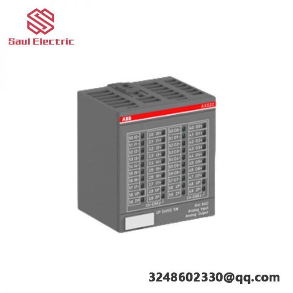 ABB AX522 8AI/8AO Power Supply Module: High-Performance, Versatile PLC Component