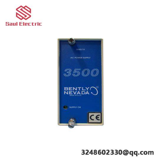 Bently Nevada 3500/15E - High-Power AC Supply Module for Industrial Control Systems