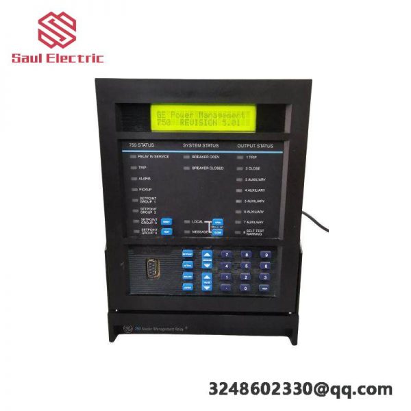 GE 750-P5-G5-D5-HI-A20-R Feeder Management Relay, Industrial Control Solution