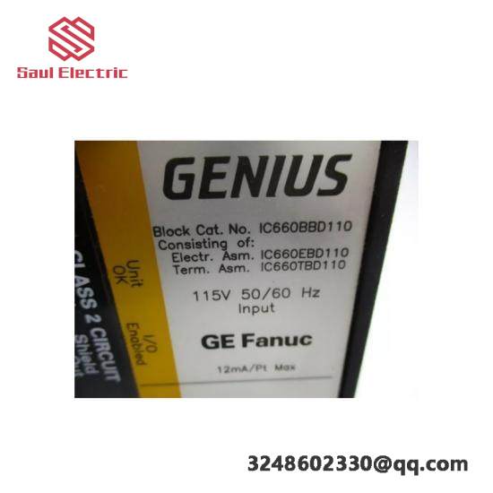 GE FANUC IC660BBD110 Discrete I/O: Modular Control System