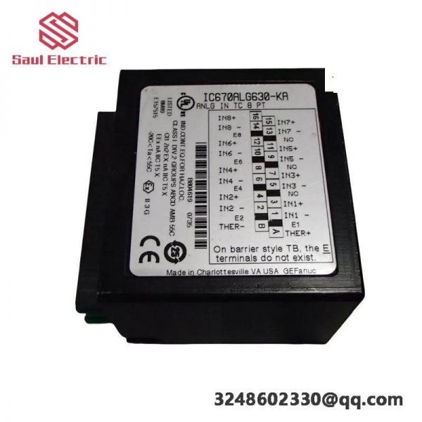 GE Fanuc IC670ALG630 Analog Input PLC Module: Advanced Automation, Precise Control