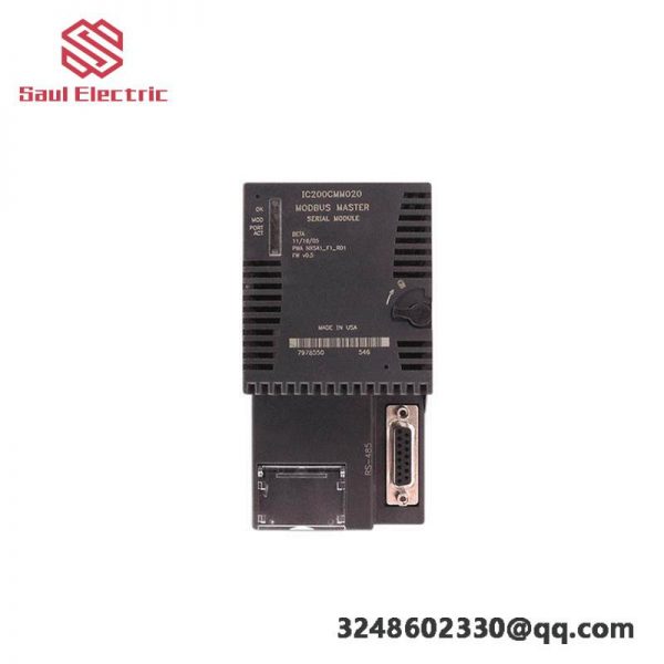 GE IC200CMM020 MODBUS MASTER MODULE: High-Performance Control in Industrial Automation