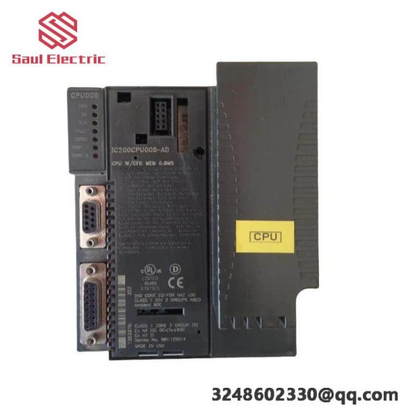 GE IC200CPU005 - Compact, High-Performance CPU Module for Industrial Automation