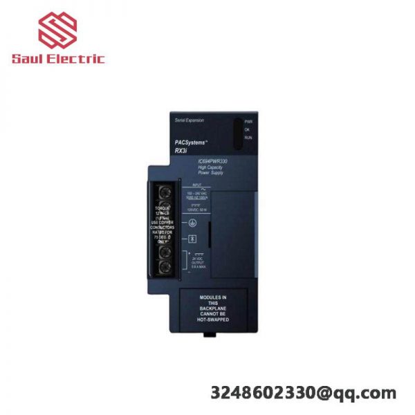 GE IC694PWR330 POWER SUPPLY: Efficient Industrial Control Module