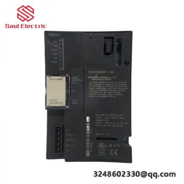 GE Fanuc IC200DBI001: DeviceNet Network Interface Unit