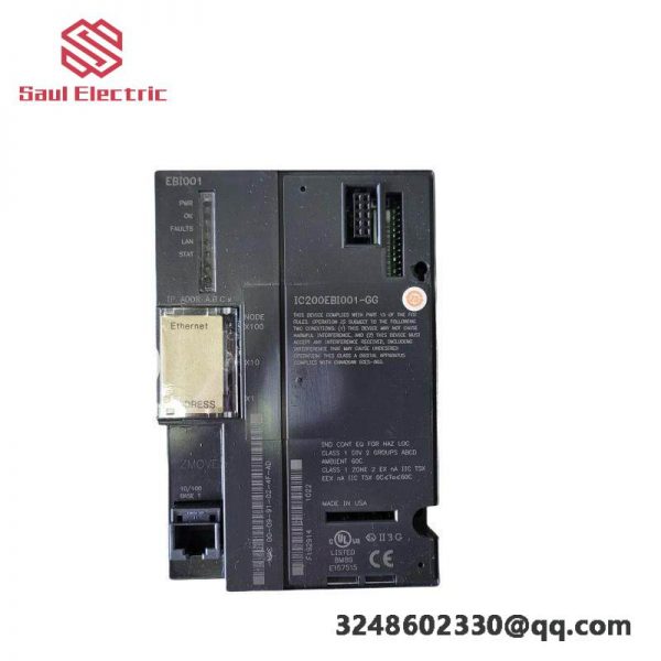 GE Automation IC200EBI001 Ethernet Network Interface Unit, Compact & High-Speed Networking Solution