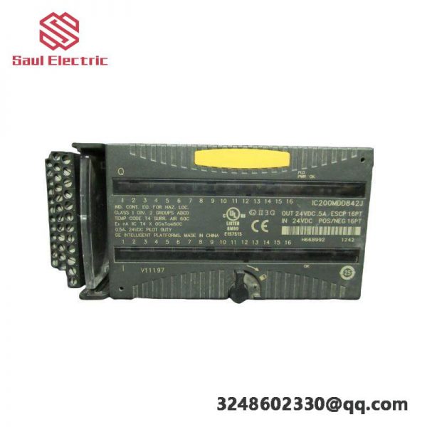 GE IC200MDD842J: Mixed 24VDC Output ESCP for Efficient Process Control