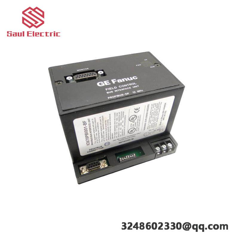 GE Fanuc IC670PBI001 - Profibus Bus Interface Unit, High-Performance Industrial Communication Module