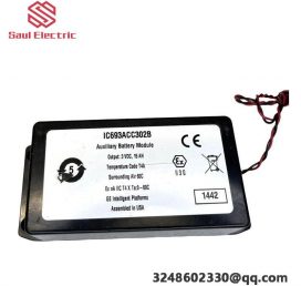 GE IC693ACC302B: Advanced Auxiliary Smart Battery Module, for Industrial Control Systems