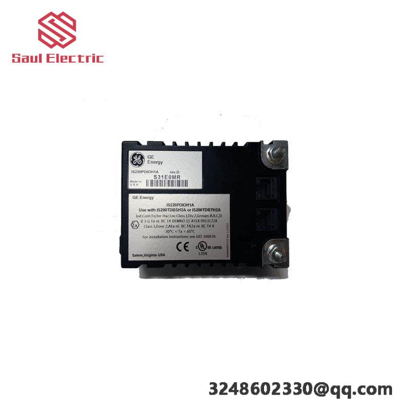 GE IS220PDIOH1A, REV D - Advanced PLC Module for Industrial Automation