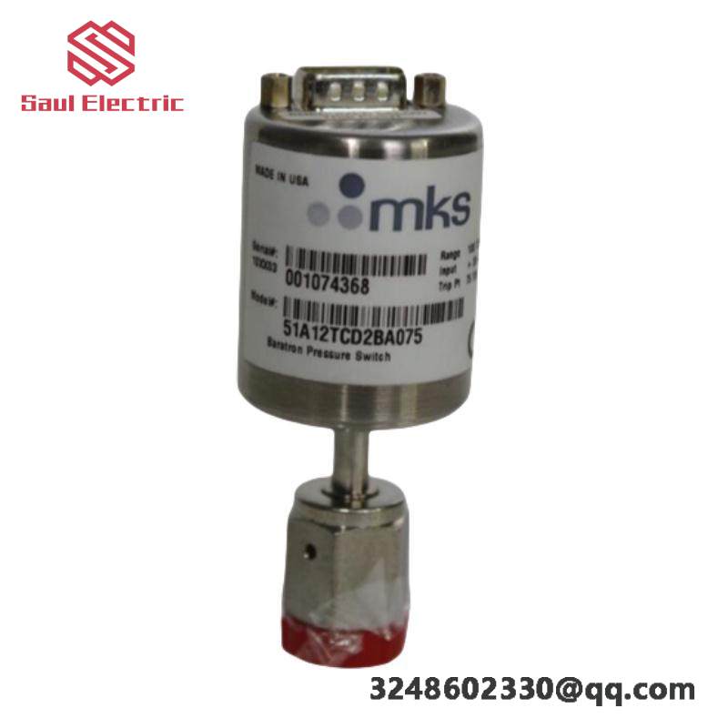 MKS 51A12TCD2BA075 Pressure Switch - Precision Engineered for Industrial Control