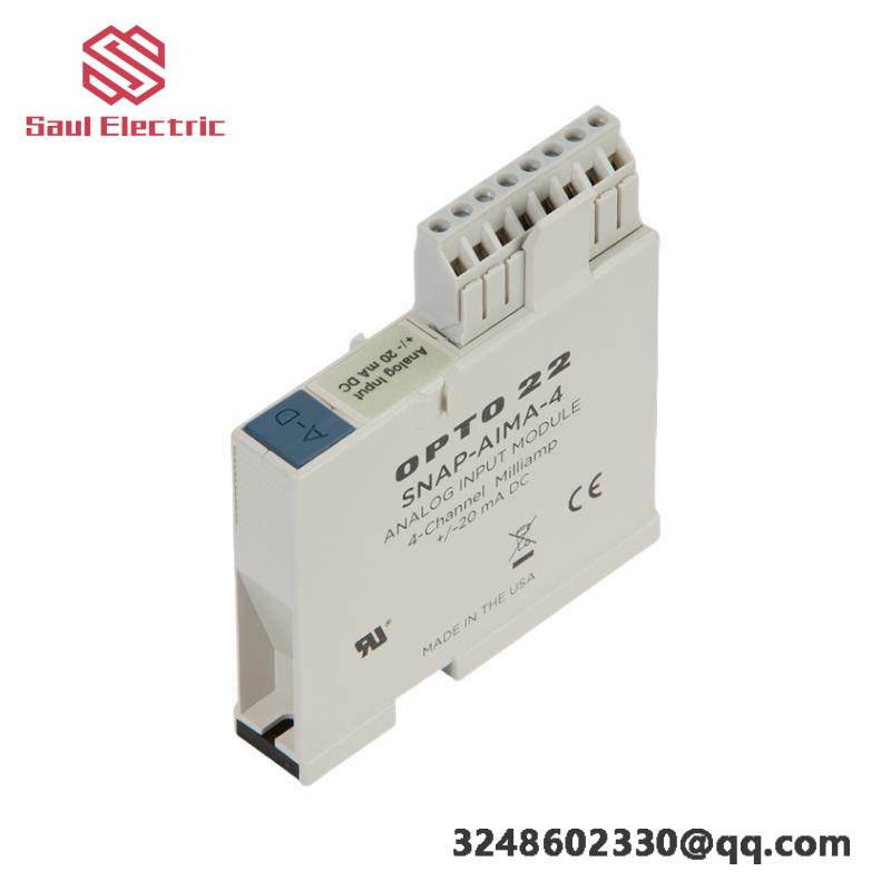 Opto22 SNAP-AIMA-4 Analog Current Input Module: Advanced Current Input for Industrial Control Systems