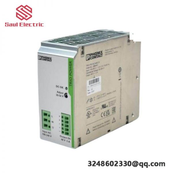 Phoenix Contact TRIO-PS/1AC/48DC/5 Power Supply, Designed for Industrial Control Systems