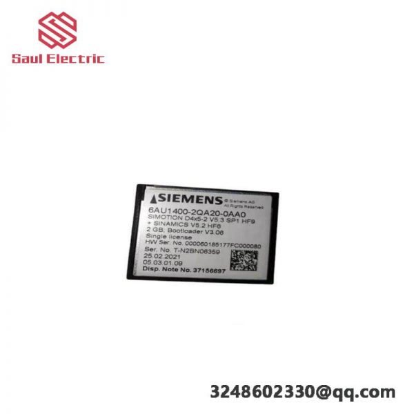 SIEMENS 6AU1400-2QA20-0AA0 Compact Flash Memory Module