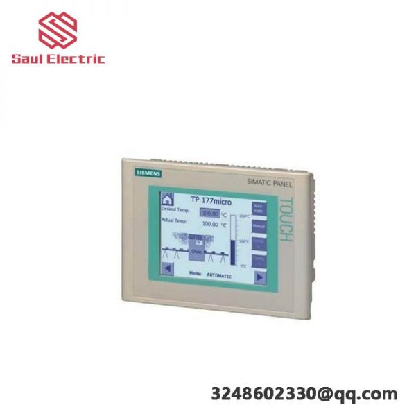 SIEMENS SIMATIC Touch Panel TP 177MICRO, 6AV6640-0CA11-0AX1, for S7-200, Blue Mode, STN Display, Configurable with WinCC Flexible