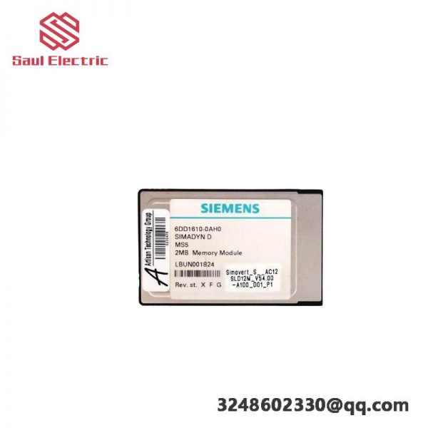 Siemens 6DD1610-0AH0 SIMADYN D Memory Submodule for High-Performance Industrial Automation Systems