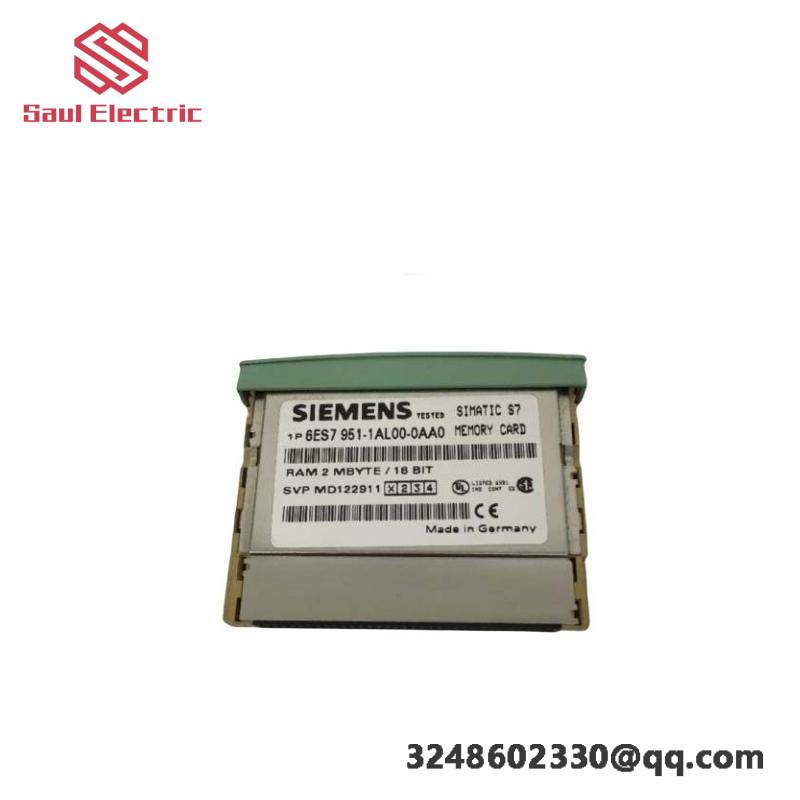 Siemens 6ES7951-1AL00-0AA0: S7 Ram Memory Card for Advanced Automation Solutions