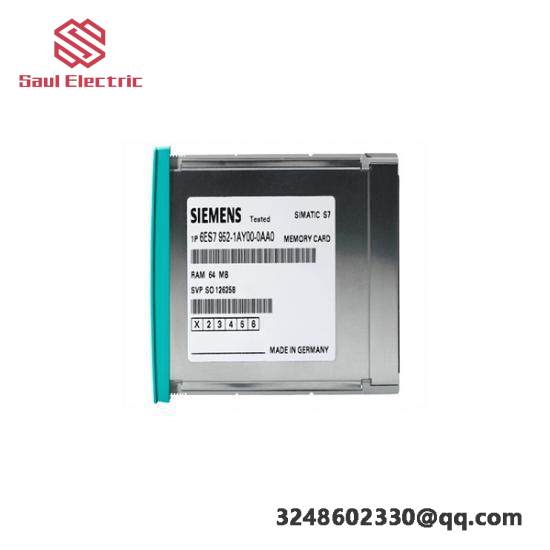 Siemens RAM Memory Card 6ES7952-1AS00-0AA0 for Industrial Control Systems