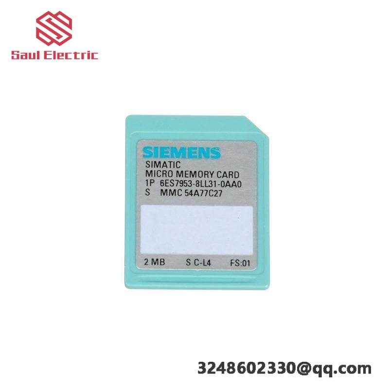 SIEMENS 6ES7953-8LL31-0AA0 Micro Memory Card for S7-300/C7/ET 200, 3V NFlash, 64KB