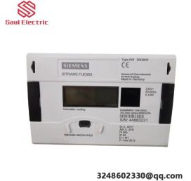 SIEMENS SITRANS FU E950 THERMAL ENERGY, Thermal Energy Meter, Measurement, Flow